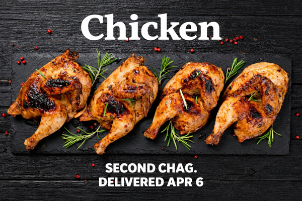 8 pcs Roasted Chicken on Bone and potatoes