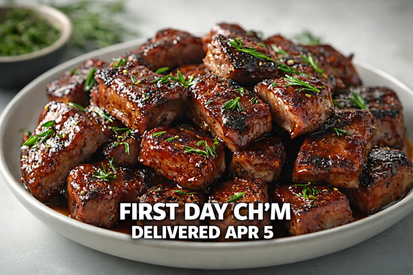 9x13 Tray Boneless BBQ Beef Riblets